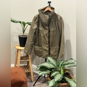 High neck utility jacket